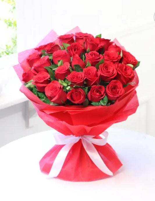 Enigmatic Red Roses Bouquet