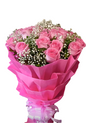 Beautiful pink roses bouquet